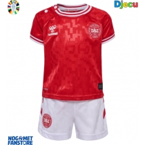 Danska Domaci Dres za djecu EP 2024 Kratak Rukav (+ Kratke hlače)